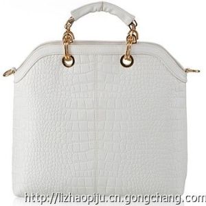 獅嶺利招皮具廠 廣州女包 直銷2013熱賣時(shí)尚鱷魚紋新款女包