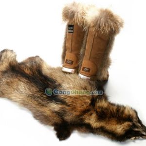 供應(yīng)廠家直銷秋冬款牛皮中筒綁帶女靴ugg女款雪地靴5818