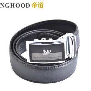 批發【熱銷】 帝道品牌 真皮皮帶男士商務休閑褲帶 自動扣腰帶黑色