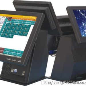 深圳富海15寸雙屏觸摸點單機/收銀機/下單機/奶菜店收款機