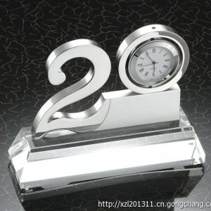 20周年慶金屬紀念品，深圳工藝品擺件生產(chǎn)廠家。
