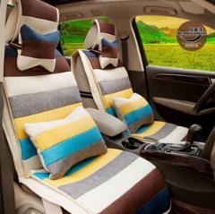 供應 汽車座墊 卡通亞麻汽車坐墊