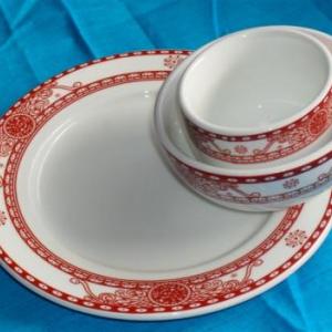 廠家生產高檔環保鎂質強化瓷消毒餐具