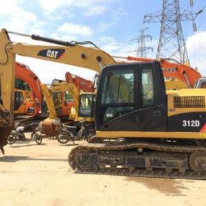2014年九成新純土方卡特312D二手挖掘機2000小時白菜價