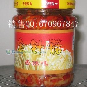 供應香辣紅油金針菇原料腌制菇