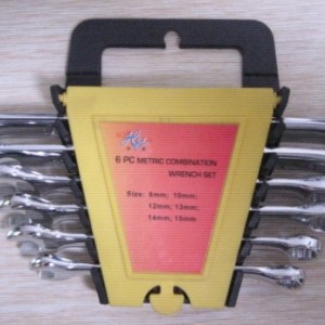 6pcs 扳手組套 塑架包裝