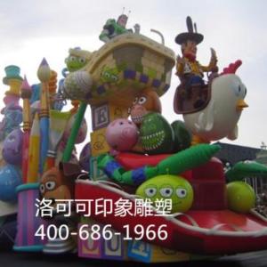 上海花車-玻璃鋼花車-上海彩車-玻璃鋼彩車-彩車定做-花車定做