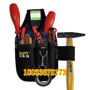 帆布電工用工具袋 桶包拉鏈包 牛津雙層五金電工工具袋