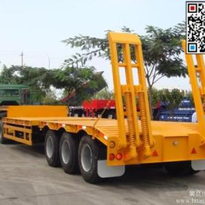 履帶車用專用牽引平板拖車 半掛平板拖車