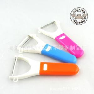 廠家直銷華盈牌炫彩時(shí)尚瓜果刨 水果削皮刀 果蔬去皮器 廚房必備小工具 家盈生產(chǎn)批發(fā) 支持混批