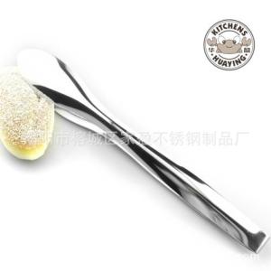 家盈廠批發(fā)直銷新款不銹鋼食品夾 西餐自助取物夾 沙律夾 面包夾 烤肉夾 酒店用品 支持混批