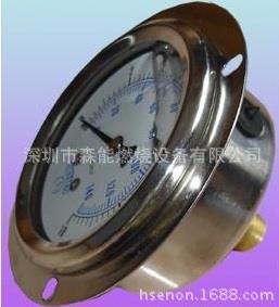 Y-SON抗震不銹鋼充油壓力表背式帶邊油
