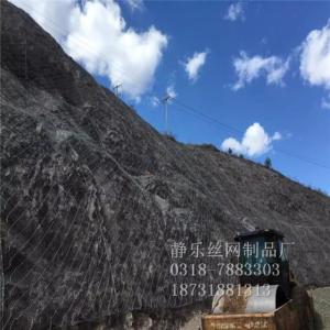 山坡菱形護坡網安裝 主動網廠家 勾花網作