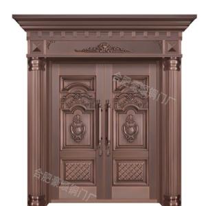 安徽銅門定做,合肥豪順銅門廠家,別墅進戶大門安裝