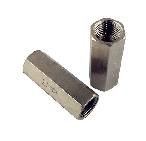 直通式单向阀*铝材料单向阀*不锈钢外六角单向阀*鼎力供