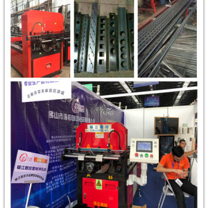 不銹鋼管材全自動智能沖孔機，護欄沖孔機