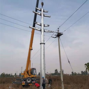 成都市熱鍍鋅鋼電桿廠家雙回路鋼管桿定做