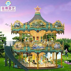雙層豪華轉(zhuǎn)馬游樂園設(shè)施廠家
