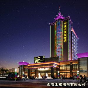 承接延安榆林平涼樓體亮化工程-