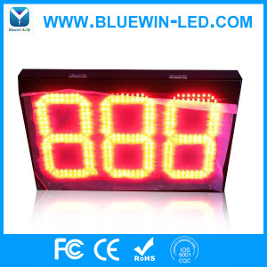 專業生產12英寸8.888紅LED電子油價屏 LED加油站標價屏