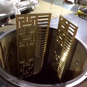 合肥 304不銹鋼點焊隔斷屏風  古銅拉絲面工藝花格
