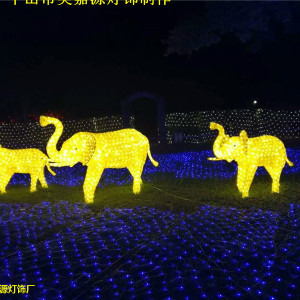 夢幻燈光節(jié)用什么燈好看-愛心拱門造型燈，動物燈