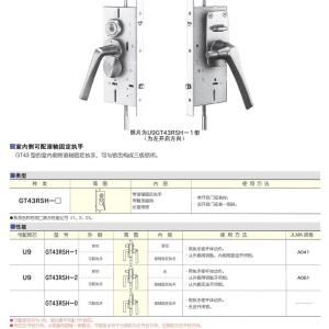 日本MIWA美和隔音門用長插銷鎖 U9GT43RSH-1