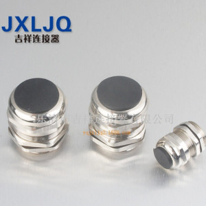 廠家直銷LED泛光燈出線防水螺母，電纜固定頭M12黃銅鍍鎳