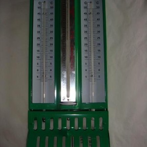 272-A屋型用干濕球水銀溫濕度計