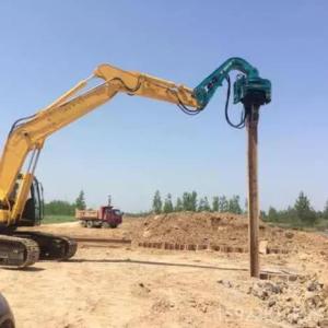 山東350鋼板樁打拔樁機