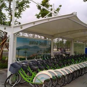 自行車停車棚寶來膜結構自行車棚
