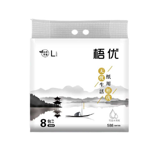 白綠山水L號梧優抽紙