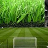 人造草足球場仿真草皮施工 塑料仿真人造草足球場假草坪 足球人造草綠色運動場地設計 