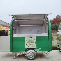 來自英國定制的咖啡飲料小吃拖掛式餐車