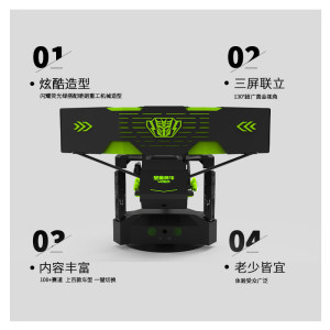 vr星際賽車40寸三屏自由轉(zhuǎn)動(dòng)動(dòng)感三屏賽車商場電玩城設(shè)備體感游戲機(jī)廠家