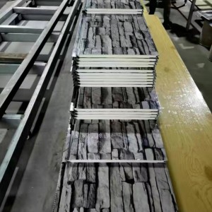 山東金屬雕花板廠家定做文化石紋外墻保溫裝飾材料