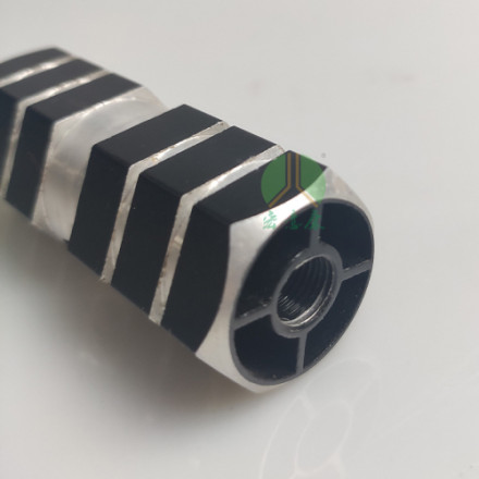 脚踏火箭筒 自行车实心脚柱 站人杆山地车脚杠脚踏板铝合金加长款