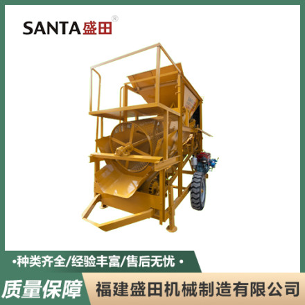 筛土机 盛田全自动滚筒筛砂机 震动筛土机