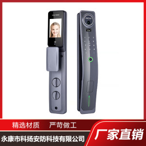 3D人臉識(shí)別指紋鎖 全自動(dòng)可視貓眼電子密碼智能指紋鎖