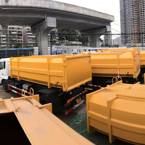 定制運泥斗 前二后八泥頭工程車斗 勾臂垃圾車垃圾斗