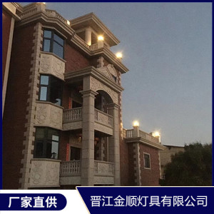 石雕大門燈籠 圍墻門柱石燈籠 精美雕塑擺件