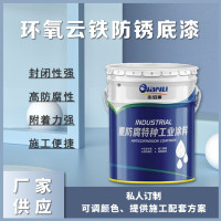 电厂市政化工厂钢结构网架用环氧云铁防锈底漆 优秀的耐汽油性