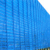 擋風抑塵墻板廠家   沖孔藍色擋風板  沁陽市創開玻璃鋼有限公司